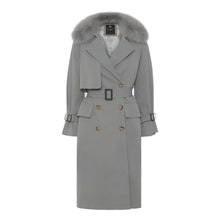 Load image into Gallery viewer, TRENCHCOAT // BLÅGRÅ
