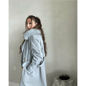 TRENCHCOAT // BLÅGRÅ
