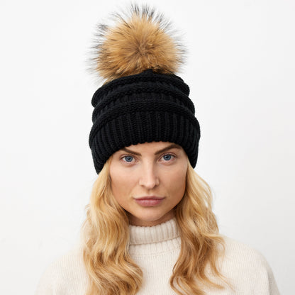 STRIKKET PELSHUE // BLACK
