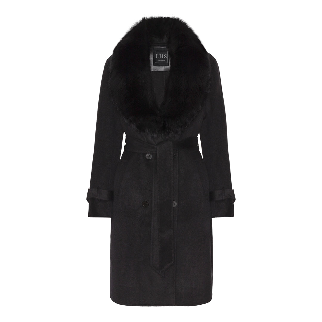 CELINE COAT // BLACK