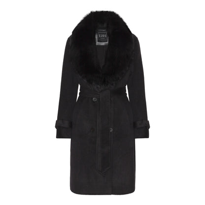 CELINE COAT // BLACK