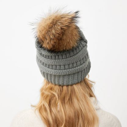 STRIKKET PELSHUE // GREY
